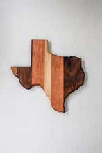 Load image into Gallery viewer, State of Texas shaped cutting board.
